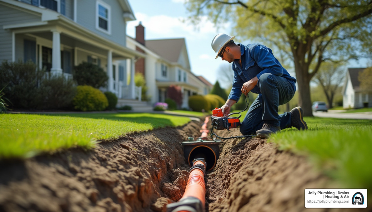 how does trenchless sewer line replacement work