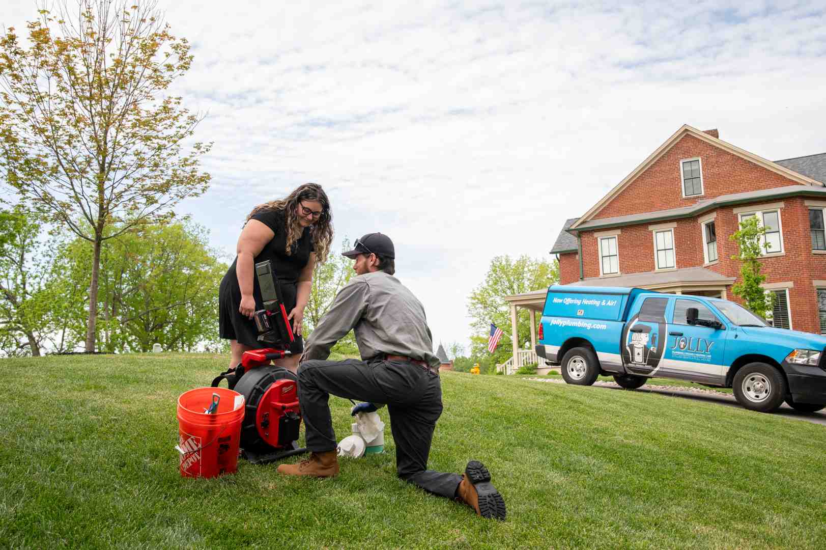 Water line leak repair