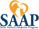 SAAP logo featuring two stylized figures forming a heart above the letters SAAP.